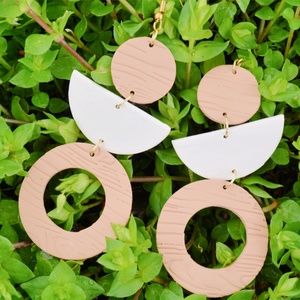 Geometric Statement Clay Earrings *The Josephine*